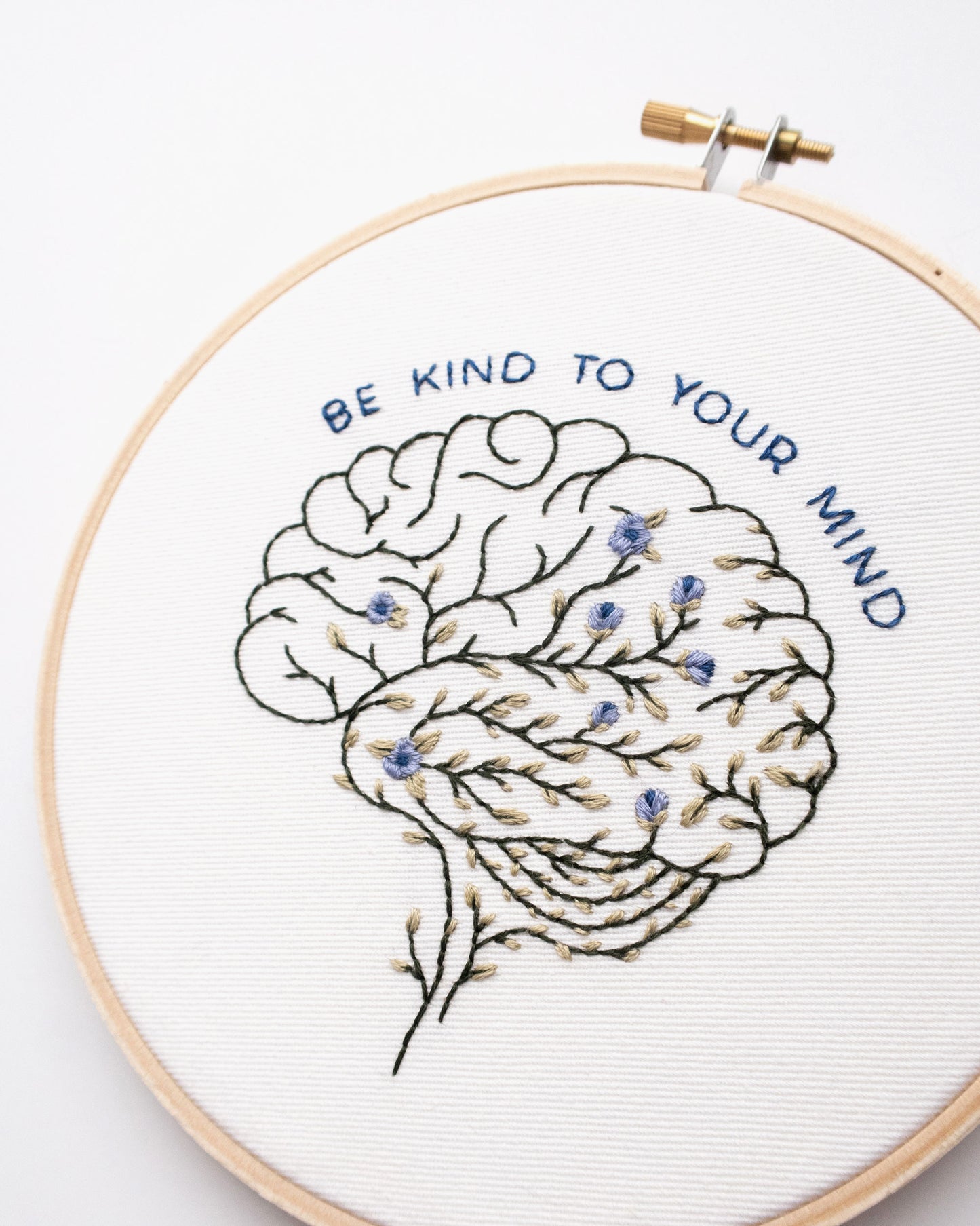 Be Kind to Your Mind Embroidery Pattern