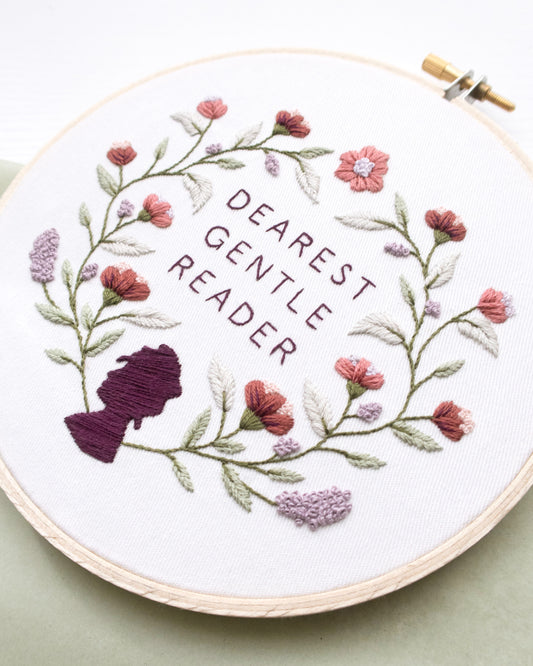 Dearest Gentle Reader Embroidery Kit