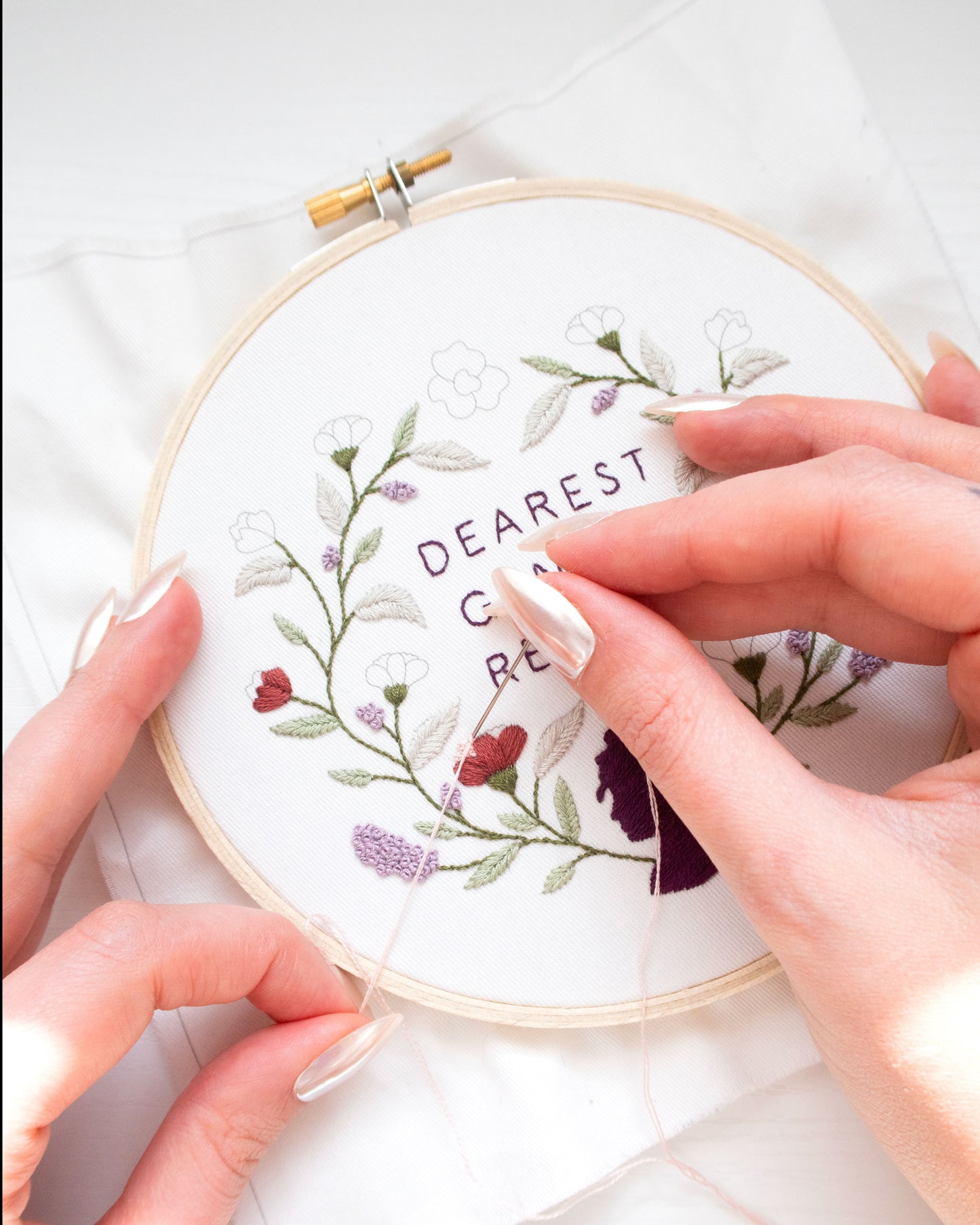 Dearest Gentle Reader Embroidery Pattern
