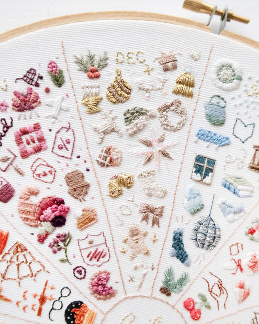 Embroidery Journal - December Holiday Pattern
