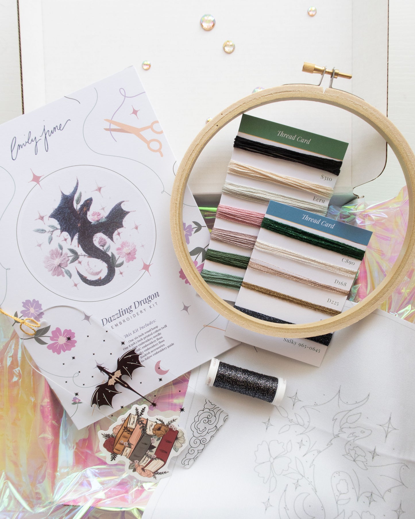 Magical Dragon Embroidery Kit