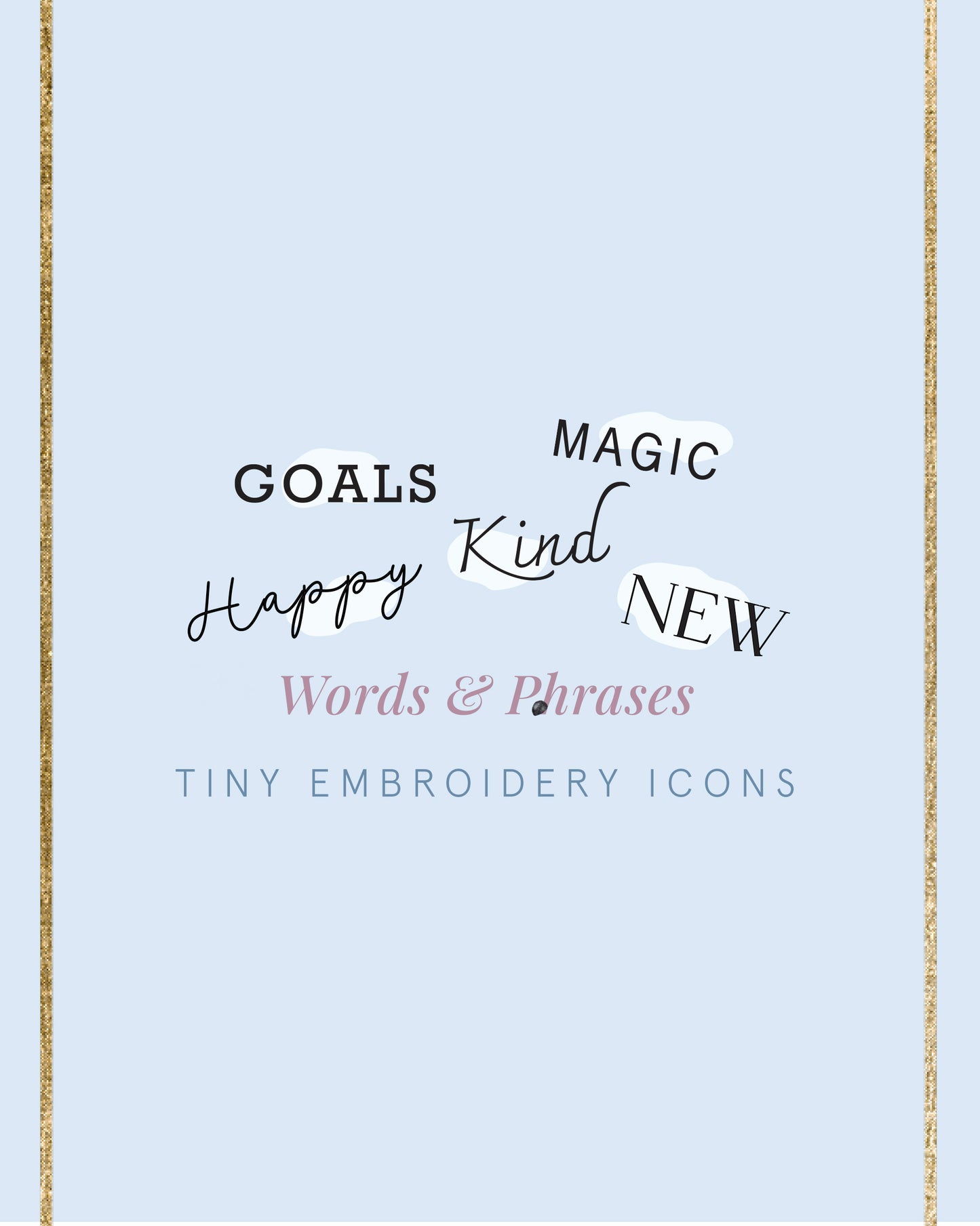 Embroidery Journal - Add On Icons, Words