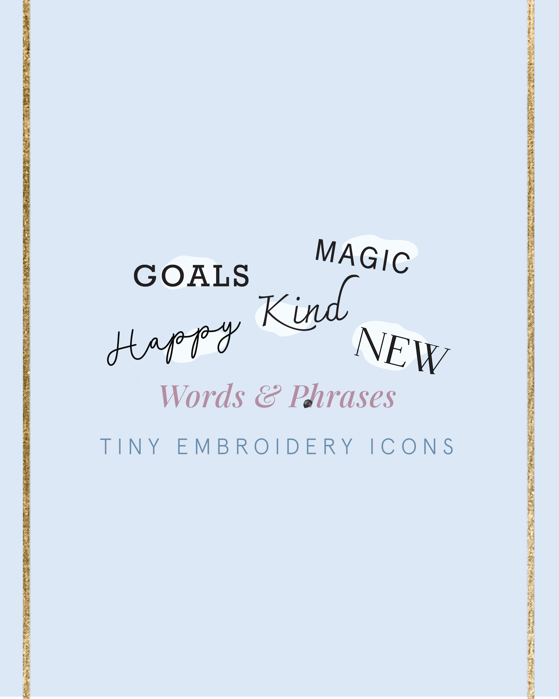 Embroidery Journal - Add On Icons, Words