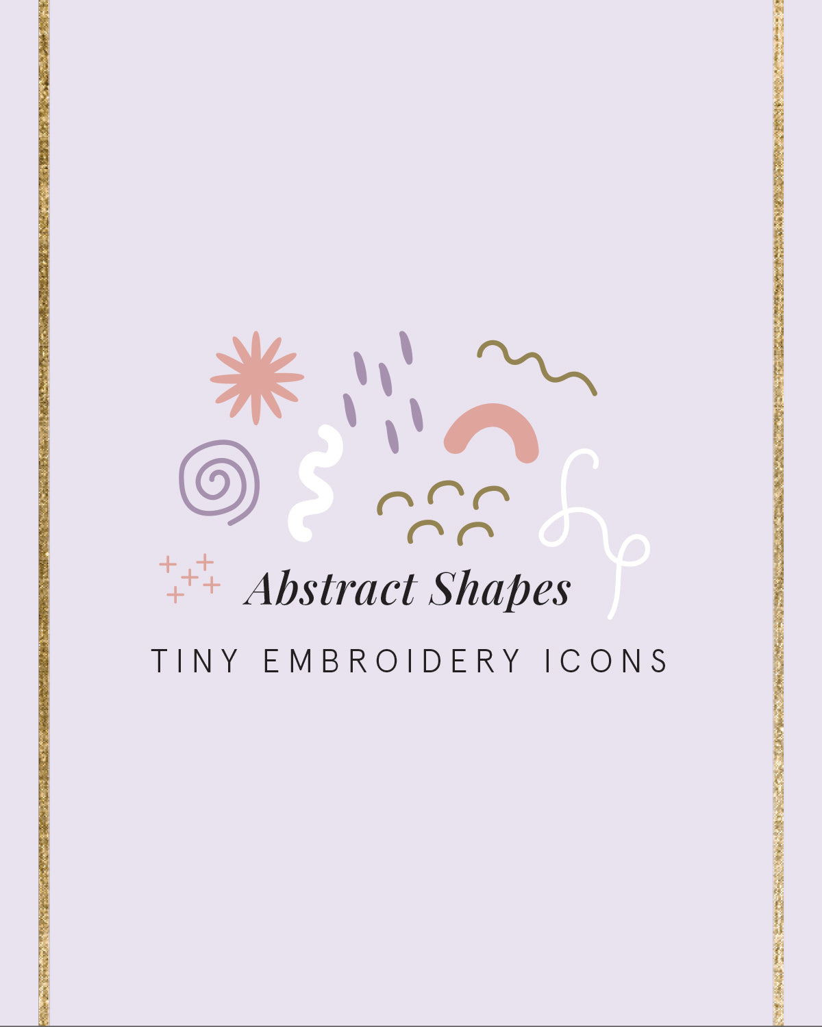 Embroidery Journal - Add On Icons, Abstract Shapes