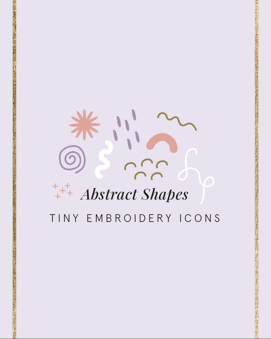 Embroidery Journal - Add On Icons, Abstract Shapes