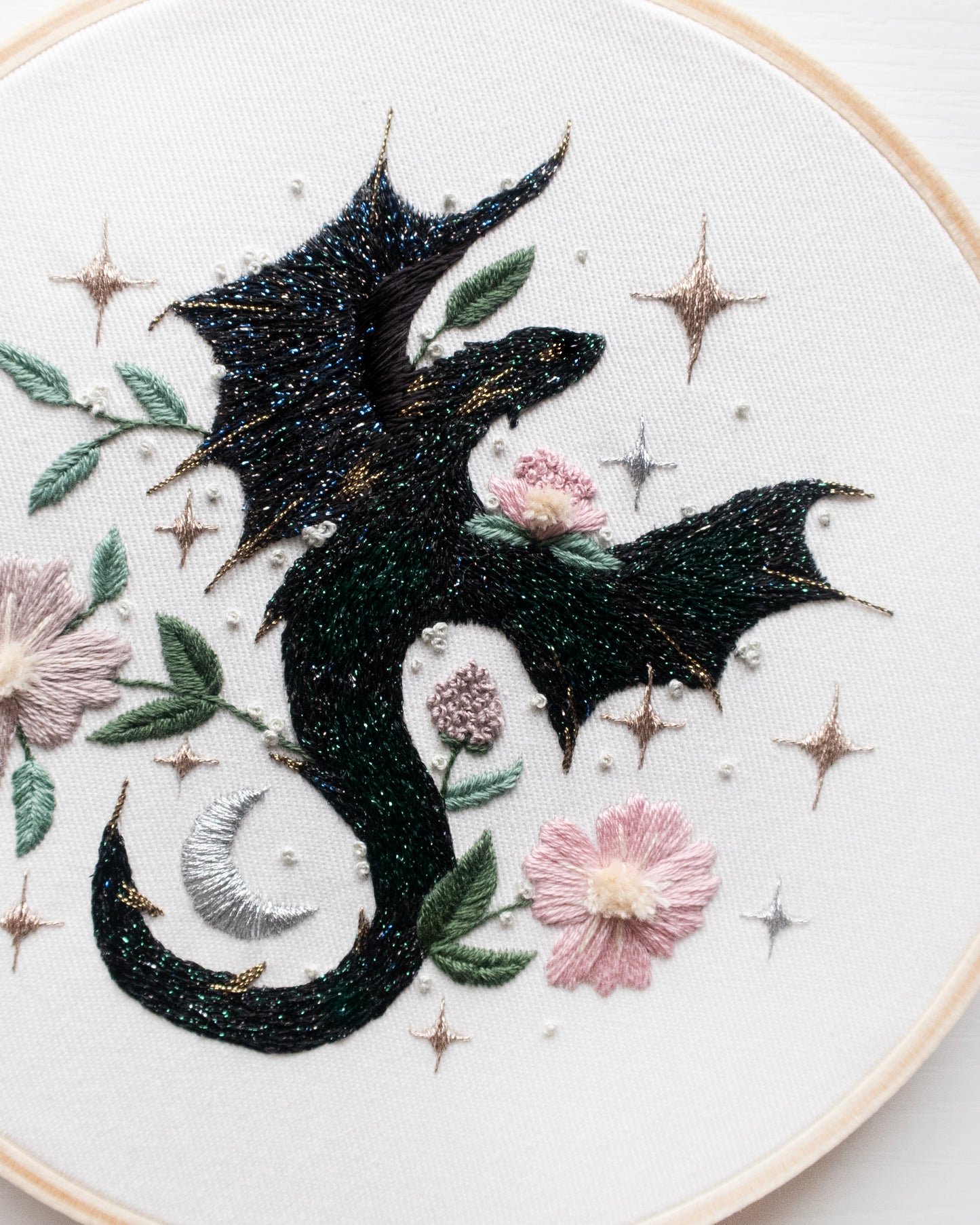 Original Andarna Dragon Embroidery Artwork