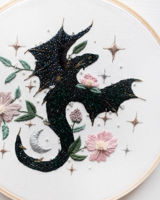 Original Andarna Dragon Embroidery Artwork