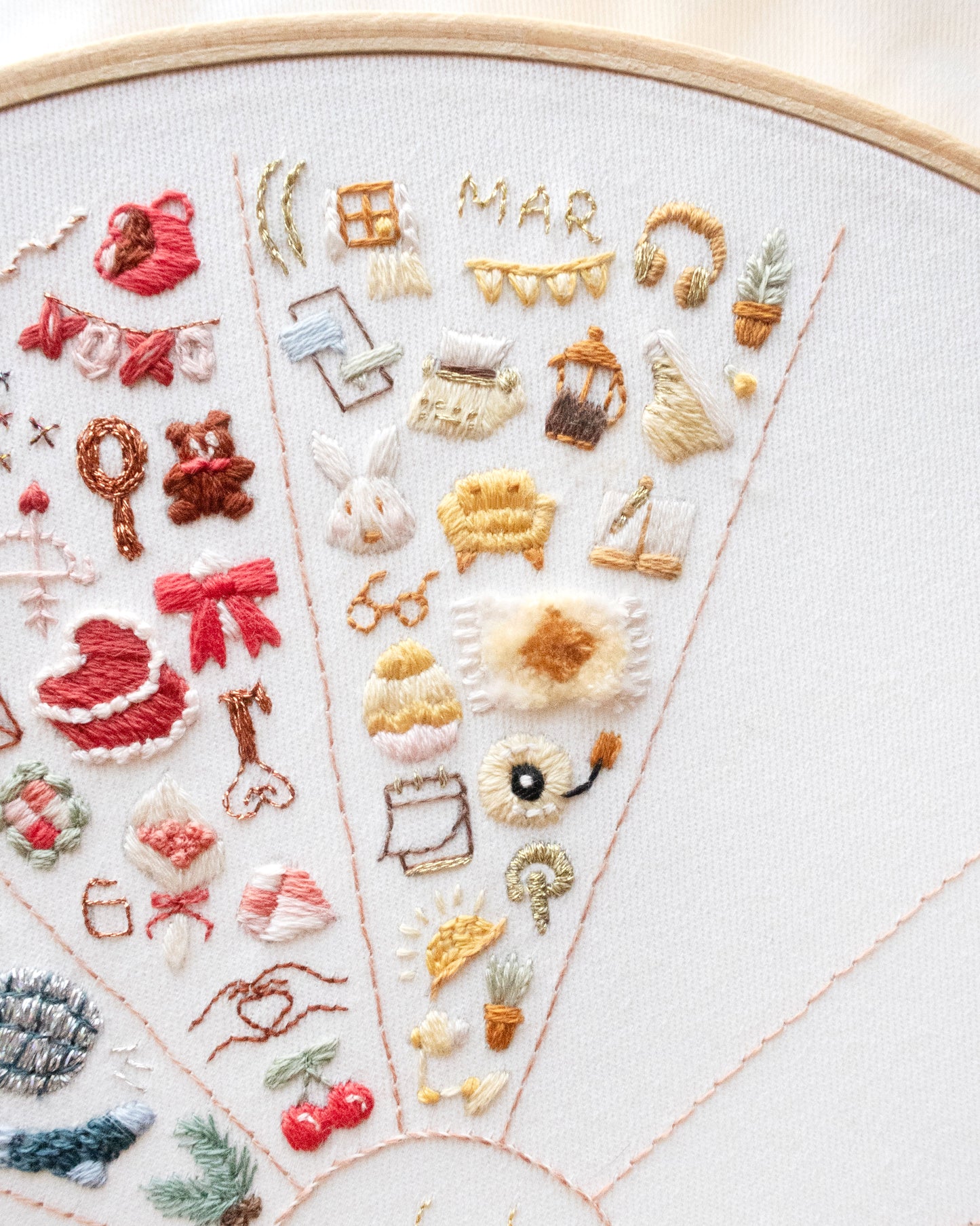 March Everyday Magic Embroidery Journal Icons Pattern