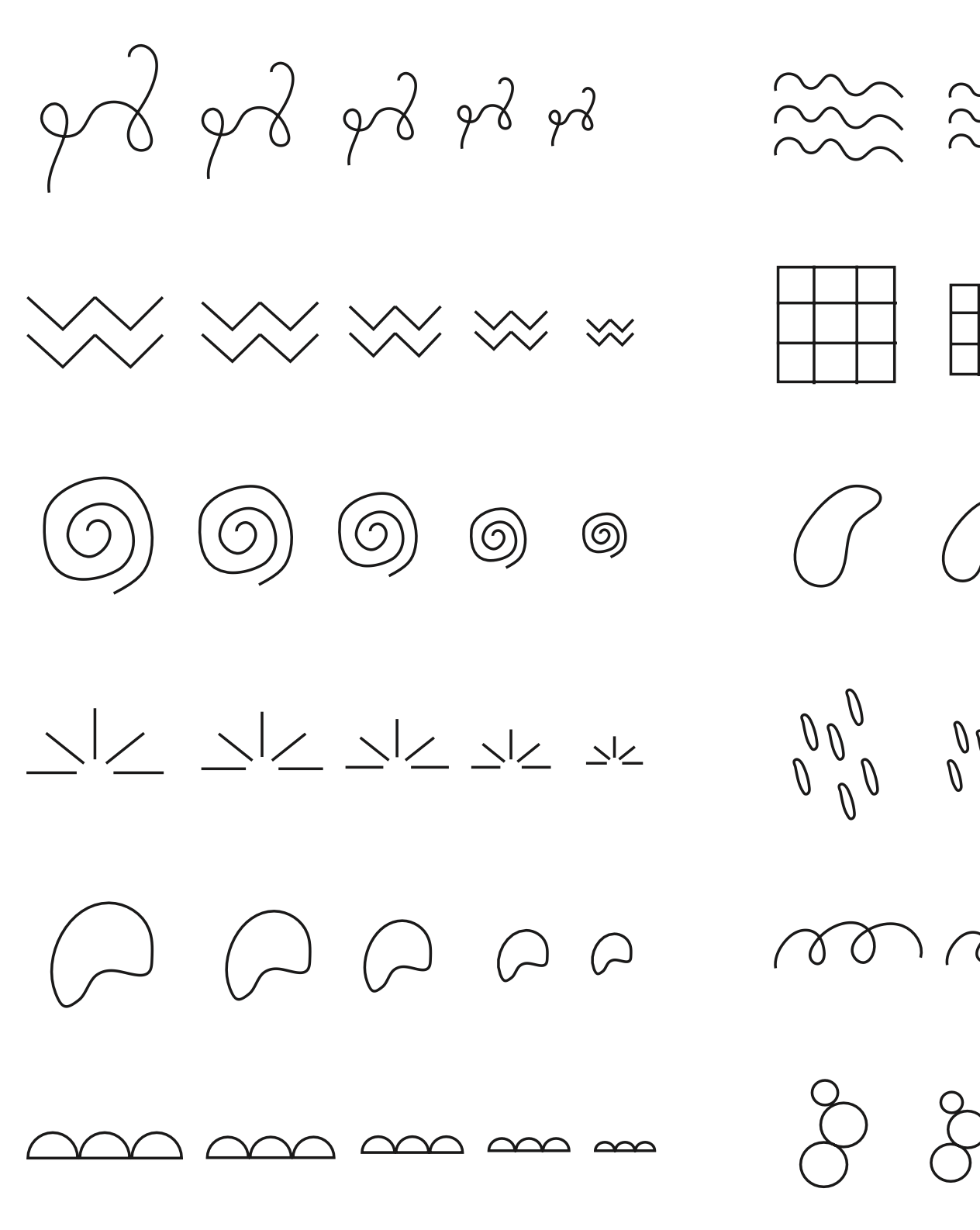 Embroidery Journal - Add On Icons, Abstract Shapes showing examples