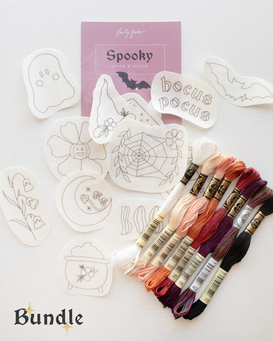 Spooky Embroidery Stick and Stitch Pack