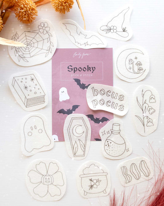 Spooky Embroidery Stick and Stitch Pack