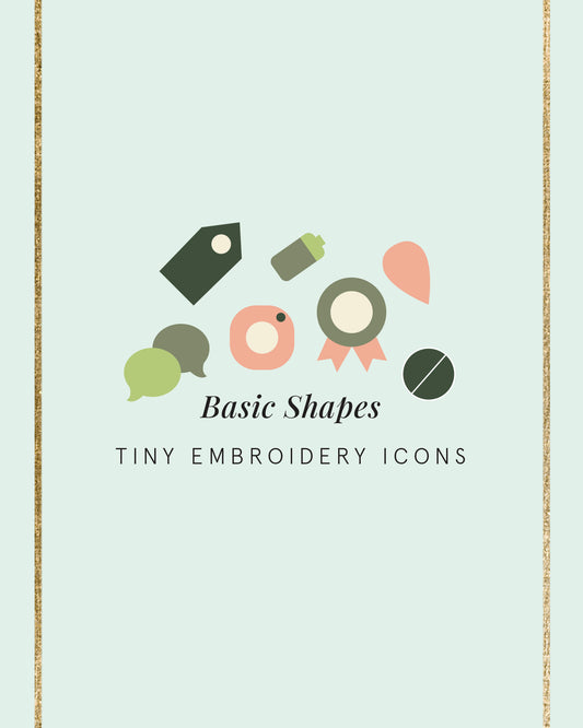 Embroidery Journal - Add On Icons, Basic Shapes