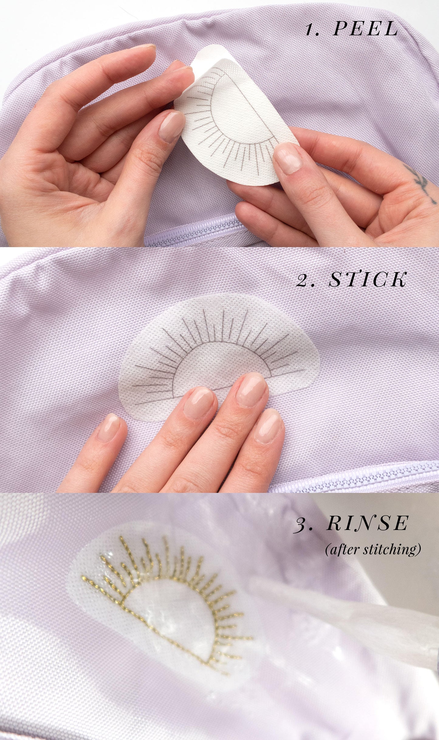 How to use fabric solvy, magic paper, peel and stick embroidery paper for your southwest designs