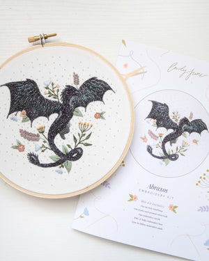 Magical Wyvern Dragon Embroidery Kit