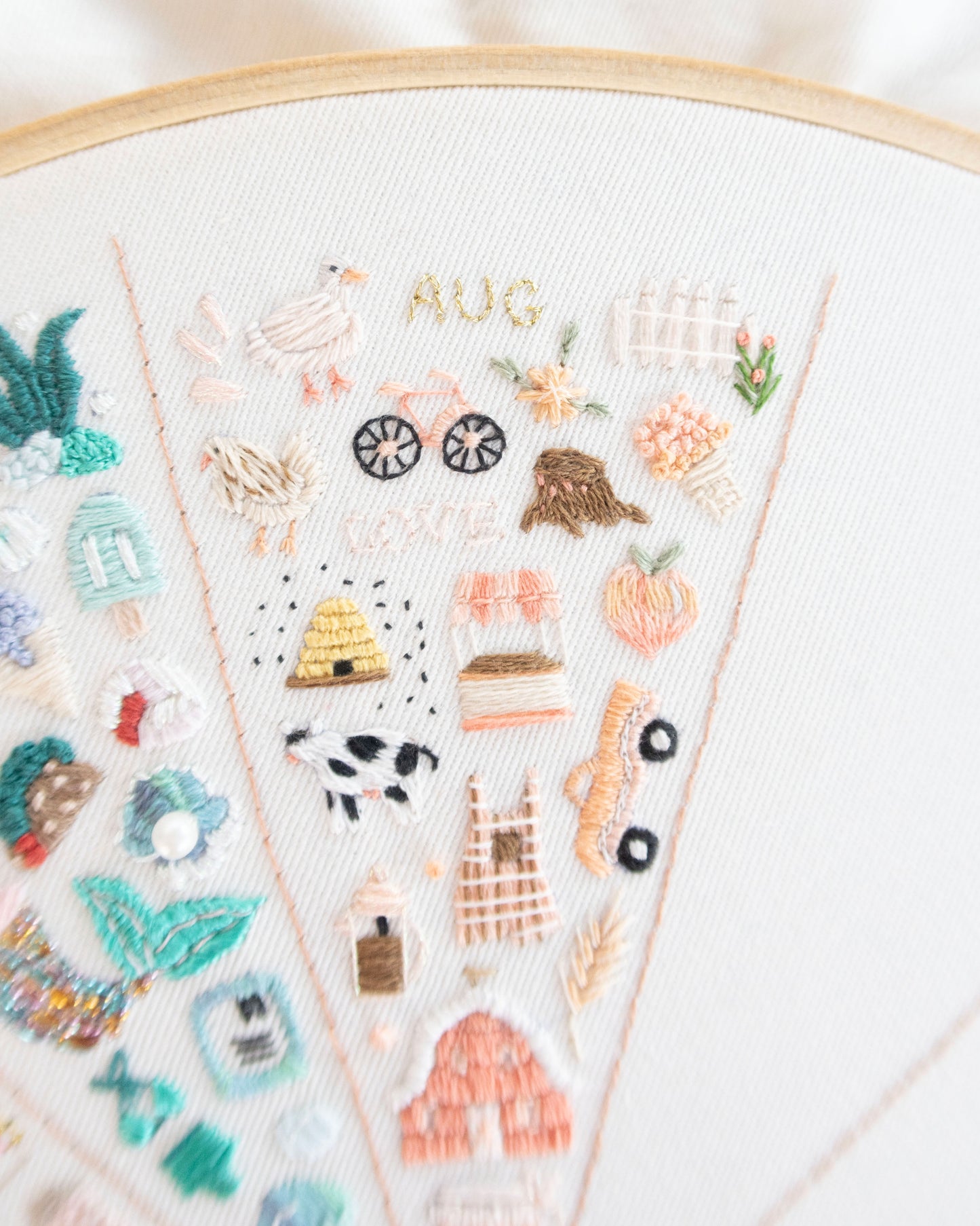 Embroidery Journal - August Farm Life Pattern