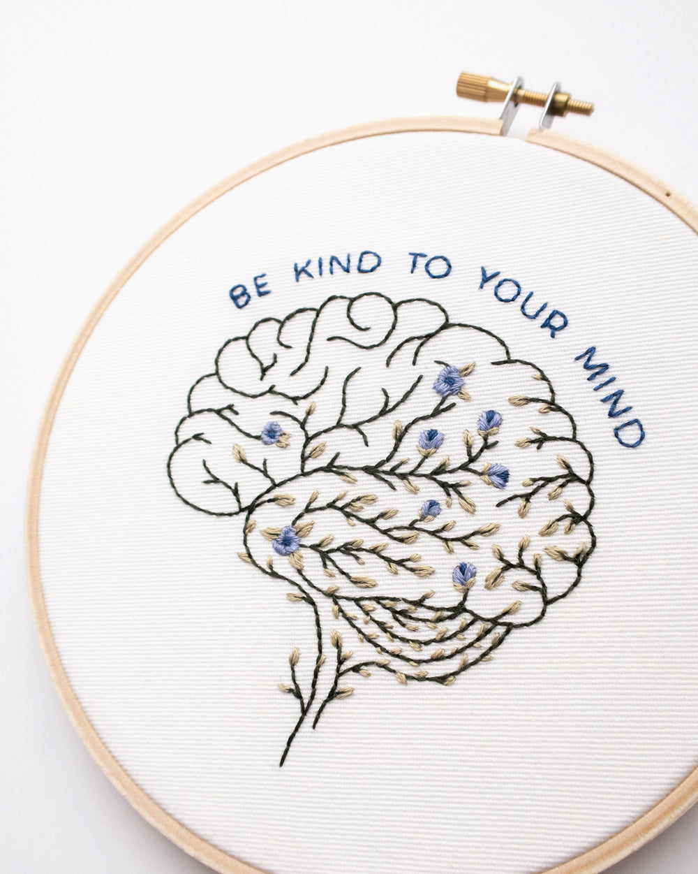 Be Kind to Your Mind Embroidery Pattern