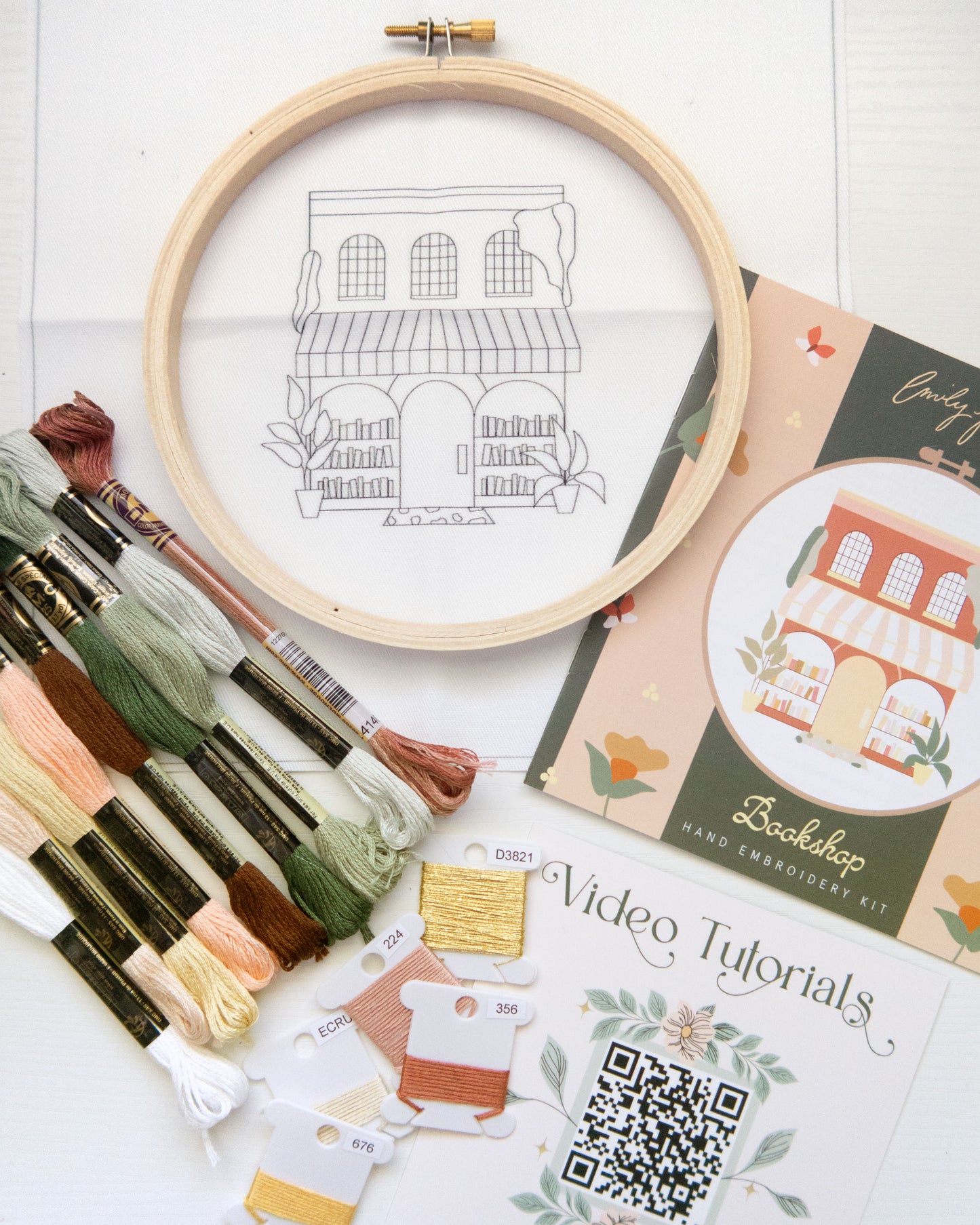 Bookshop Embroidery Kit