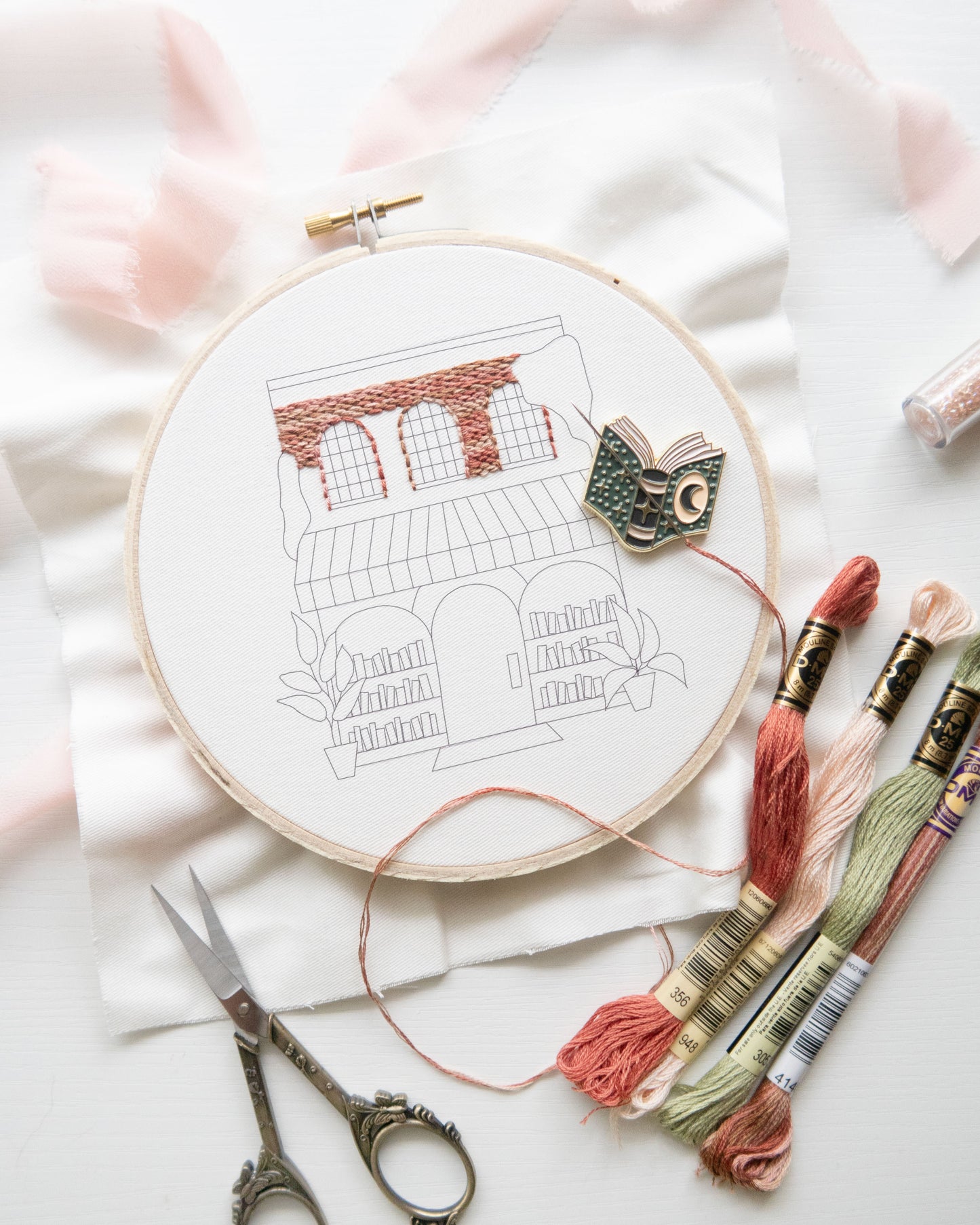 Bookstore Embroidery Kit