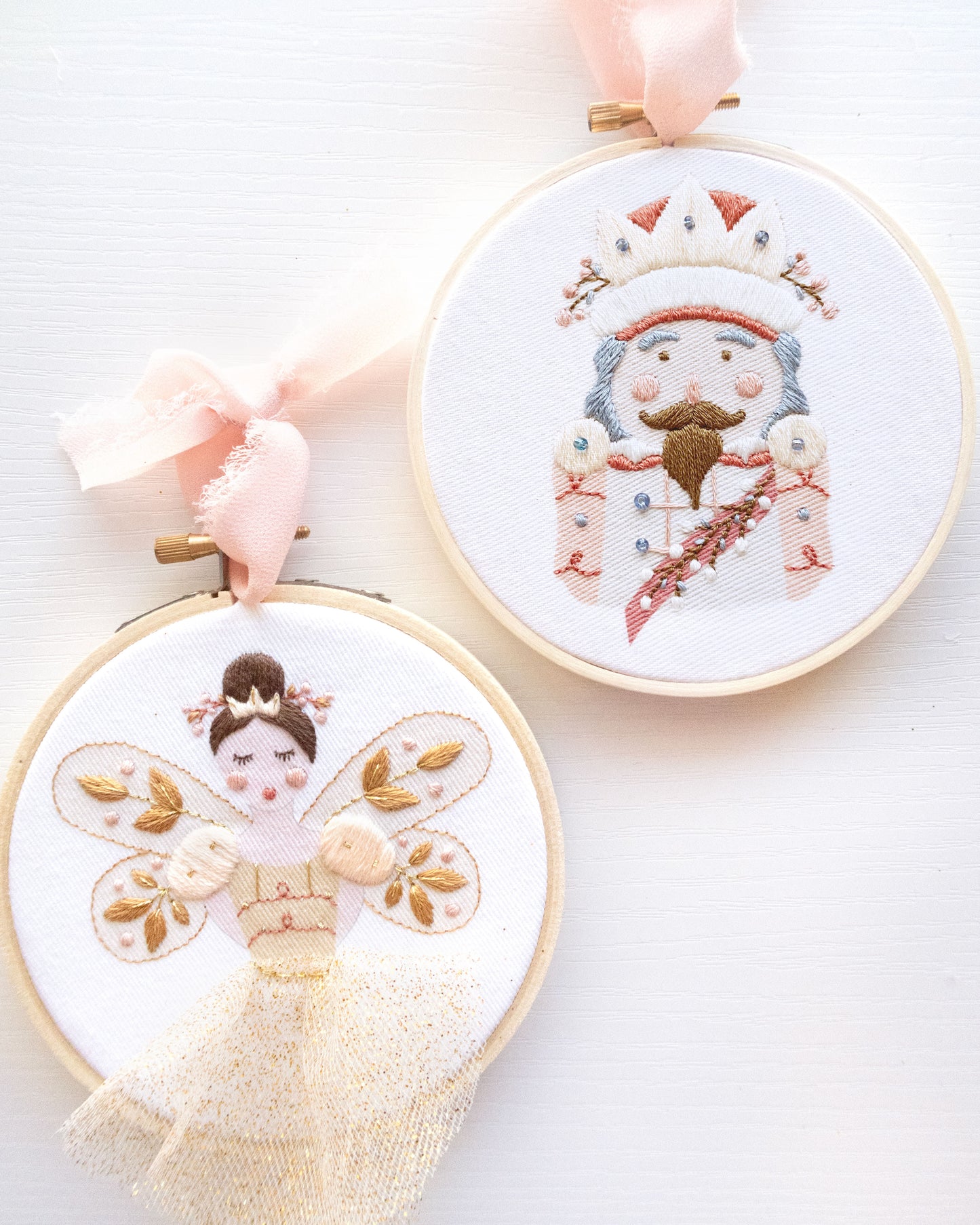 Merry Nutcracker Embroidery Ornament Kit