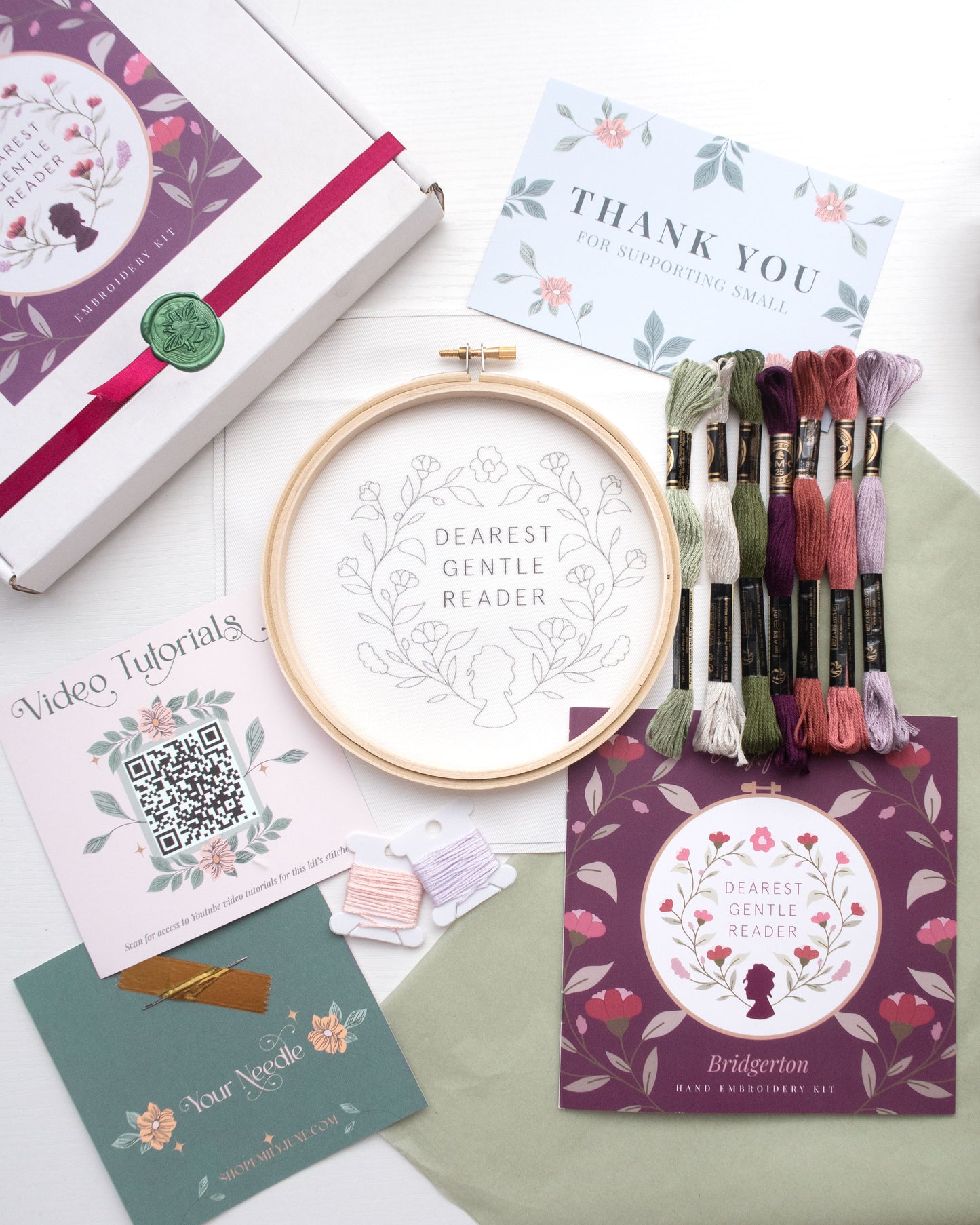 Dearest Gentle Reader Embroidery Kit