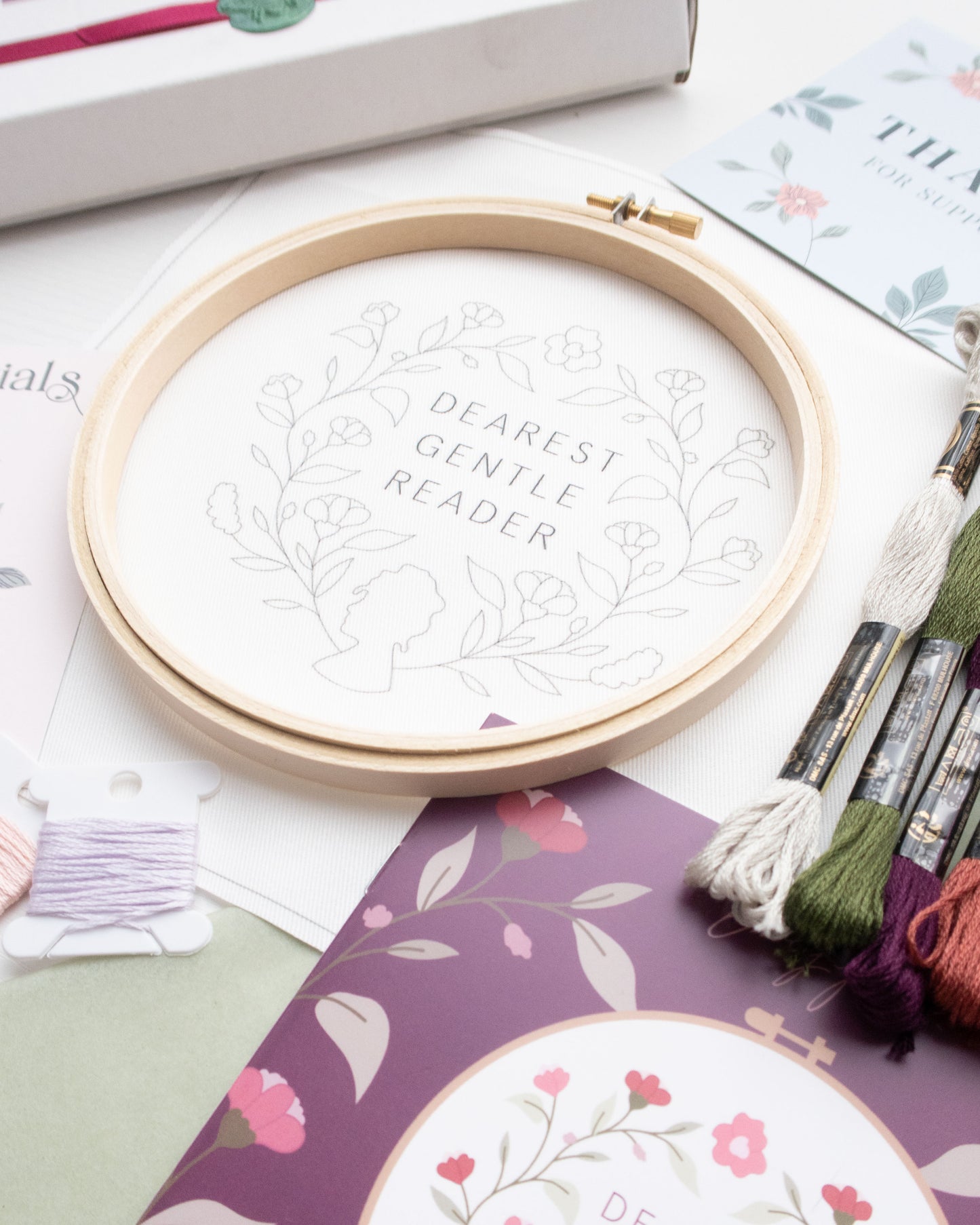 Dearest Gentle Reader Embroidery Kit