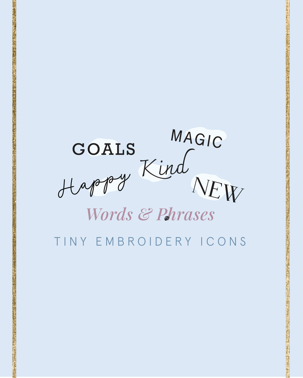Embroidery Journal - Add On Icons, Words