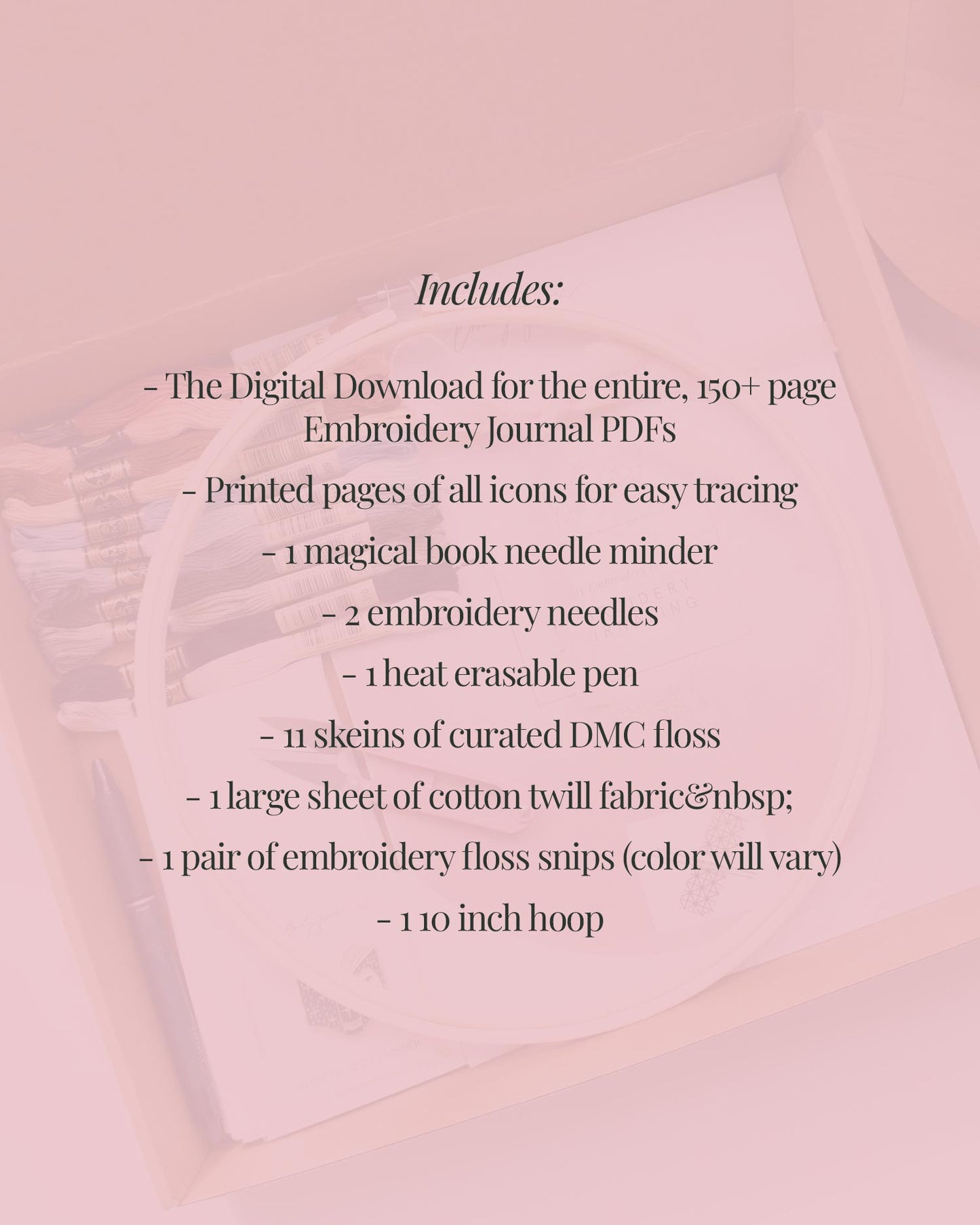 Embroidery Journal Kit