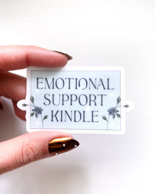 Emotional Support Kindle Sticker
