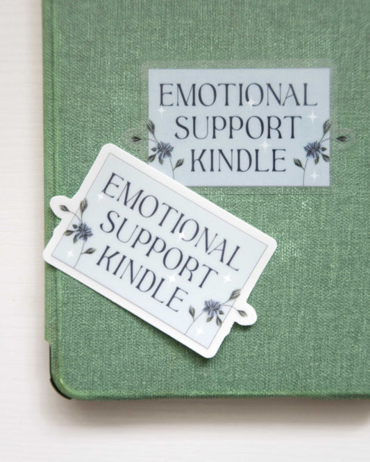 Emotional Support Kindle Sticker