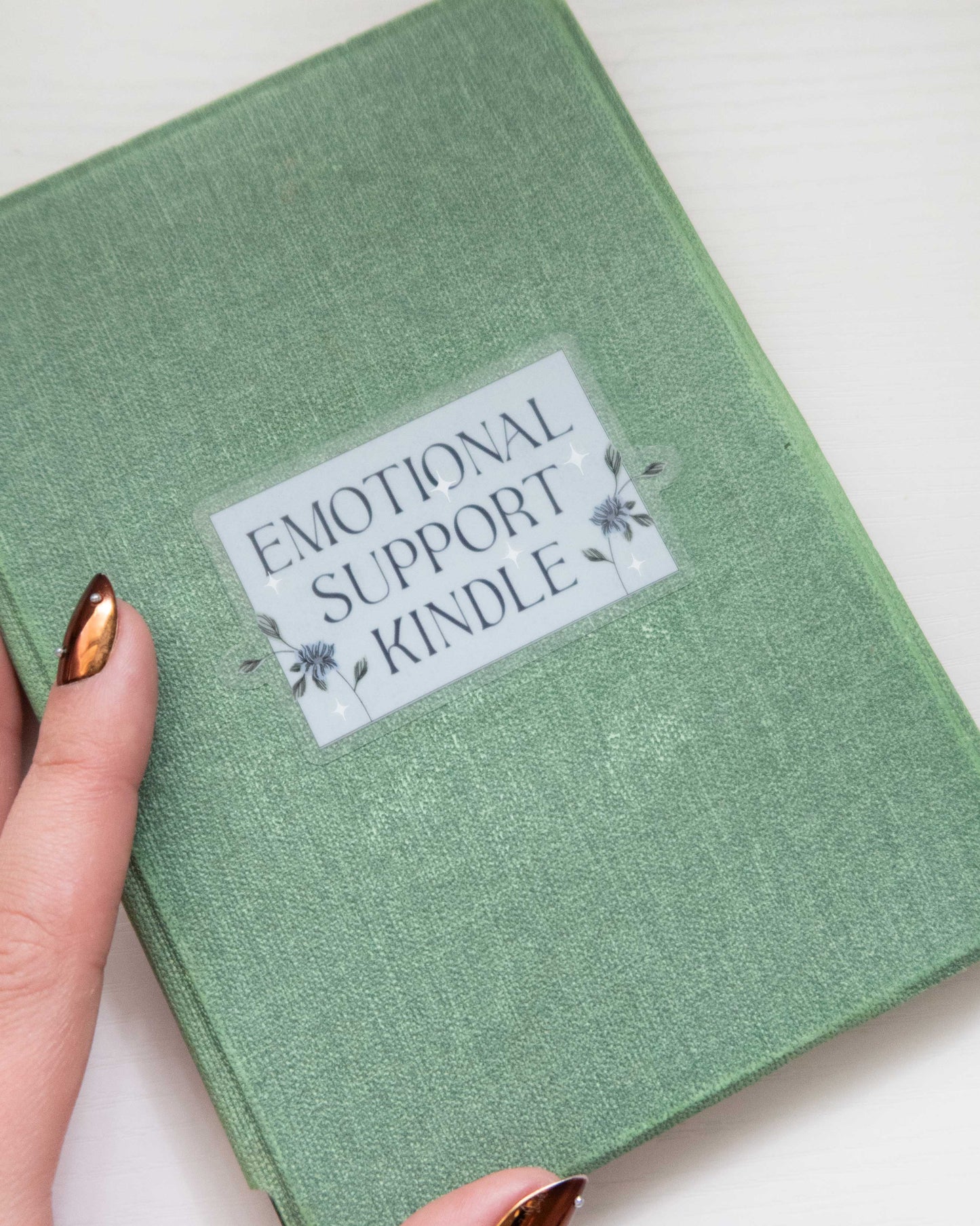 Emotional Support Kindle Sticker