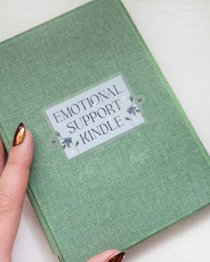 Emotional Support Kindle Sticker