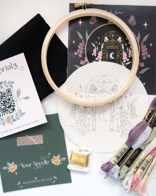 Enchanted Garden Embroidery Kit