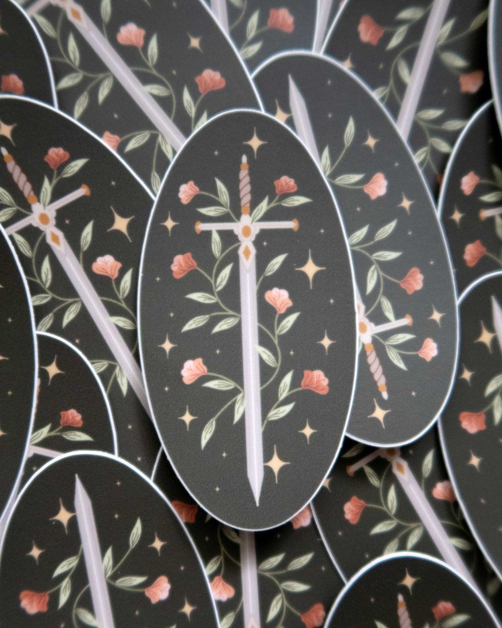 Floral Sword Sticker