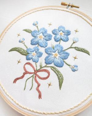 Forget Me Not Embroidery Pattern