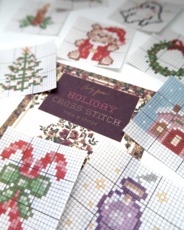 Holiday Cross Stitch Stick and Stitch Pack