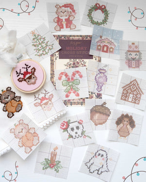 Holiday Cross Stitch Stick and Stitch Pack