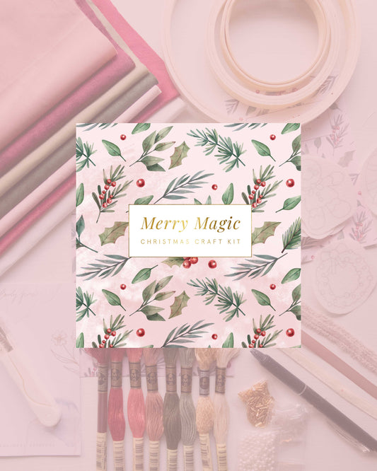 Merry Magic Christmas Embroidery Craft Kit