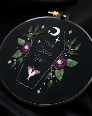 Not Dead Yet Gothic Embroidery Kit