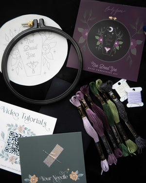 Not Dead Yet Gothic Embroidery Kit