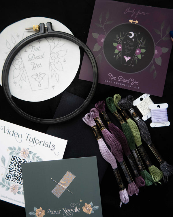 Not Dead Yet Gothic Embroidery Kit