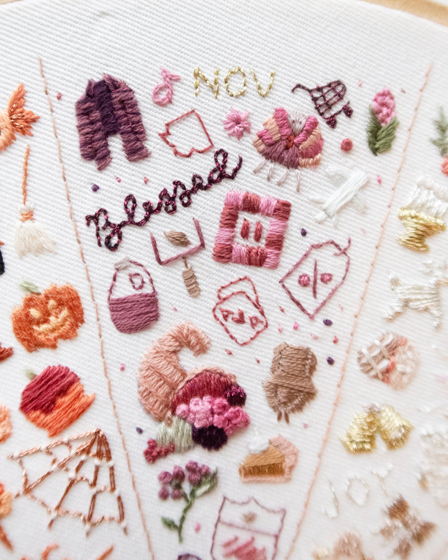 Embroidery Journal - November Thanksgiving Pattern