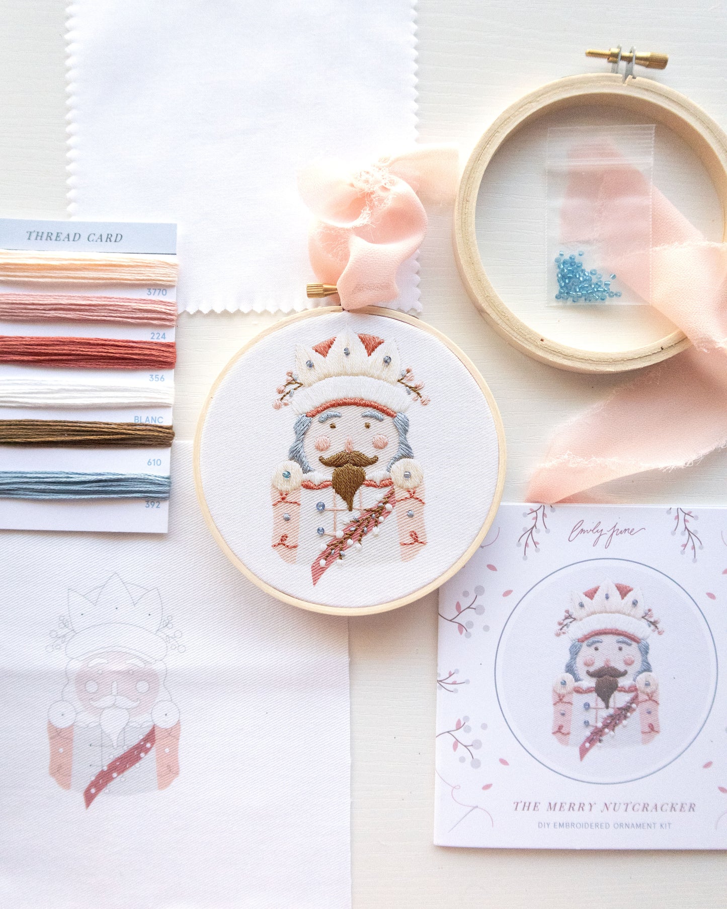 Merry Nutcracker Trio Bundle Embroidery Kits