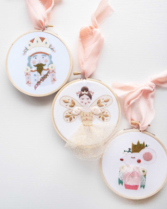 Merry Nutcracker Trio Bundle Embroidery Kits