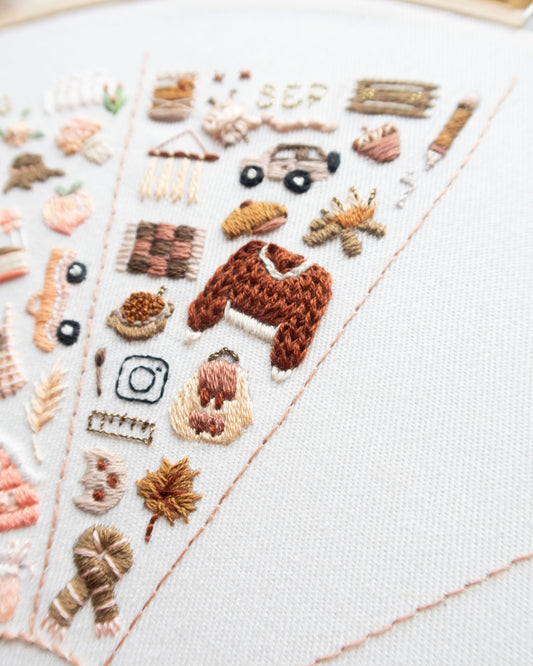 Embroidery Journal - September Fall Pattern