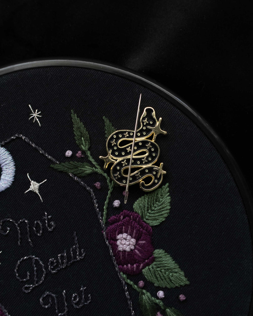 Gold Celestial Snake Needle Minder