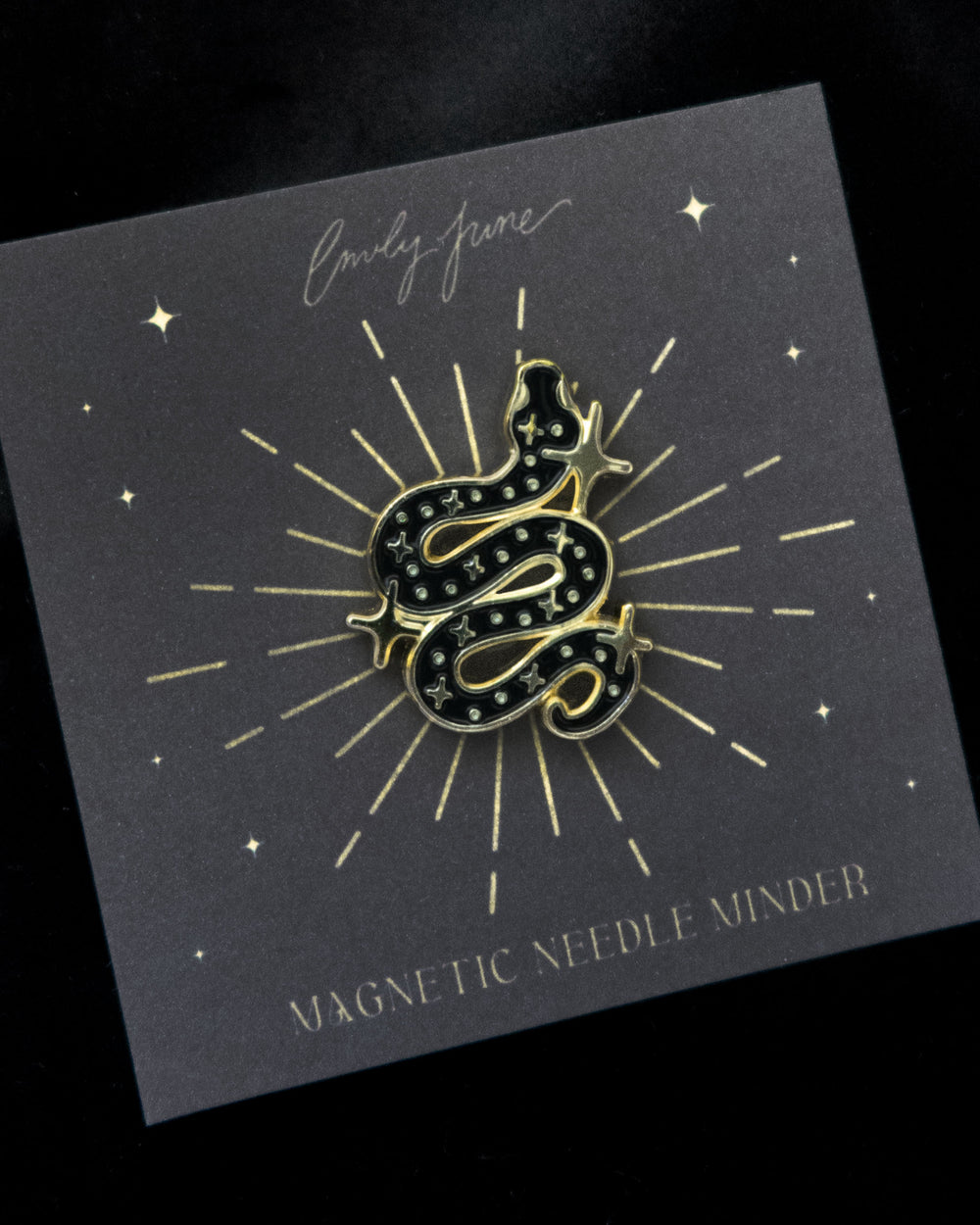 Gold Celestial Snake Needle Minder