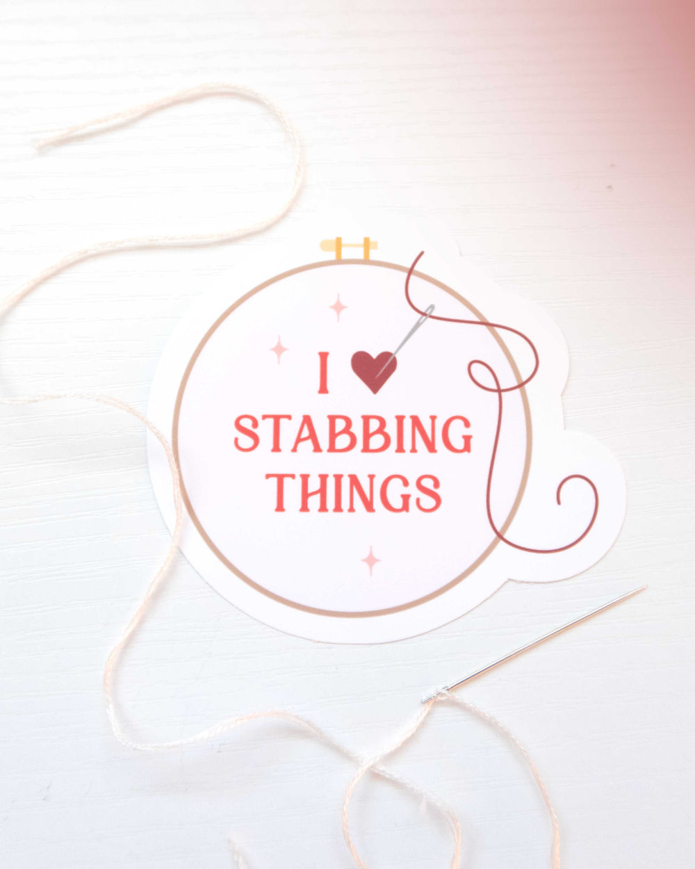 I Love Stabbing Things Sticker