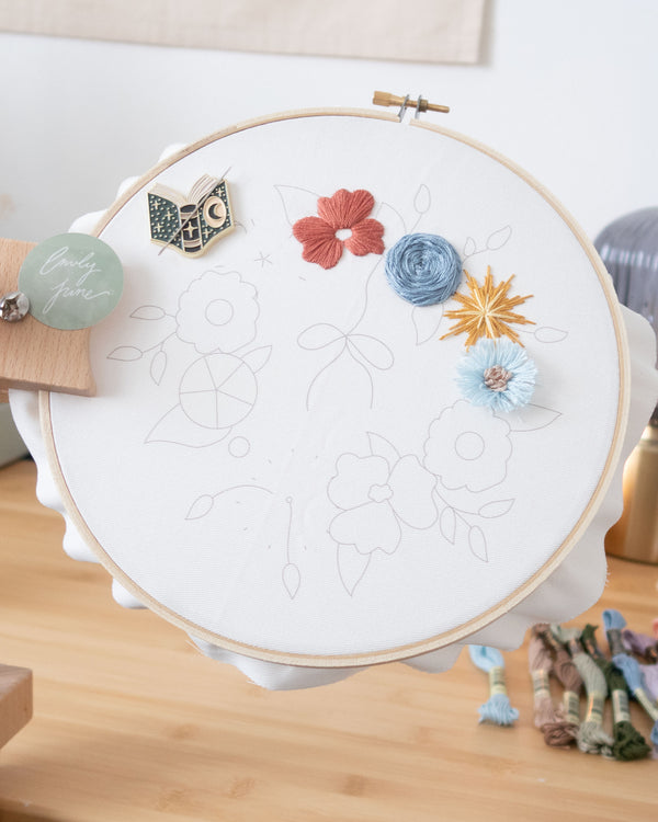 Spring Wreath Stitch Sampler