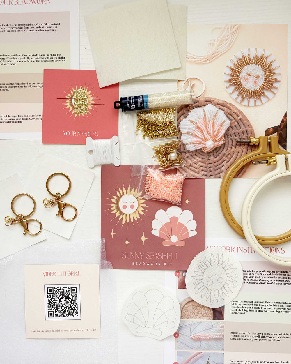 Sun and Seashell Beadwork Kit