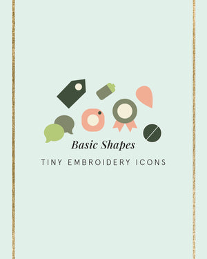 Embroidery Journal - Add On Icons, Basic Shapes